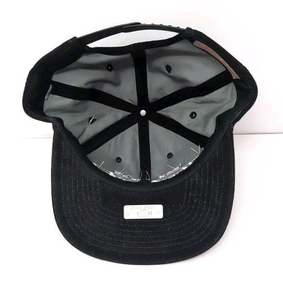 San Diego March and Ash Logo Snap Back Hat Cap Black Corduroy Adjustable NEW NWT - Picture 10 of 14